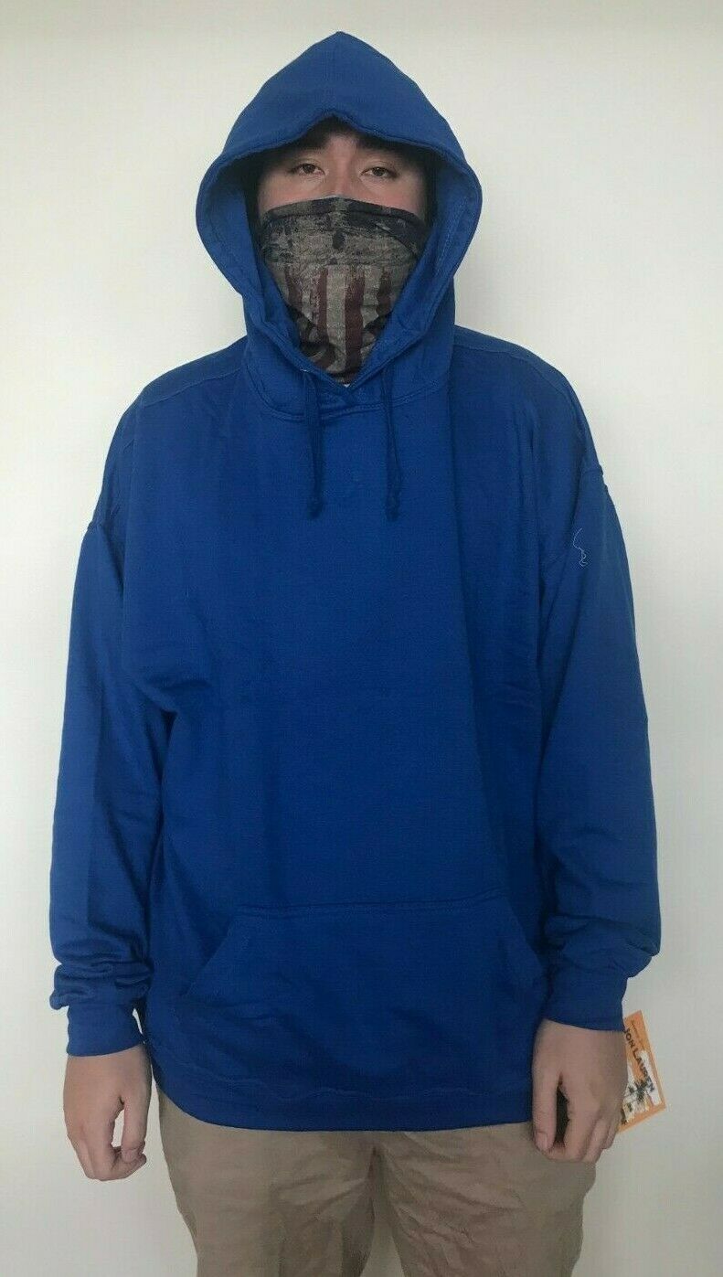 BIG MENS 6XL Hooded Plain Royal Blue Sweatshirt Pullover Hoodie Fleece 6x -  Nivessa Vinyl Records | Record Stores